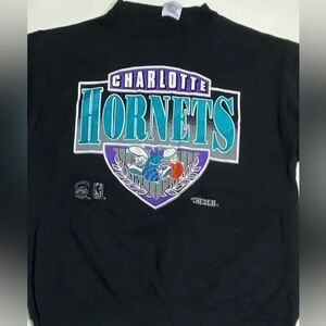 Vintage 90’s Charlotte Hornets Made in USA Sweatshirt Size Medium Trench Tag